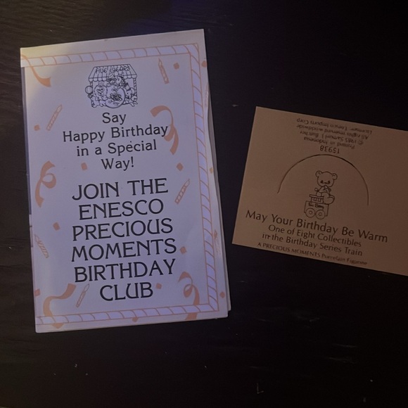 NWT “ for baby “ precious moments birthday series 1985 - Picture 4 of 8